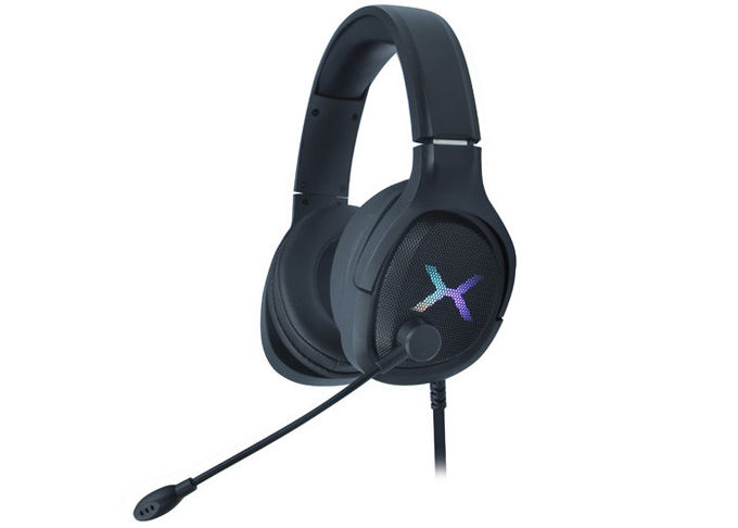 Flexible Mic RGB Gaming Headset PC Iron Mask Surface Easy Volume Control