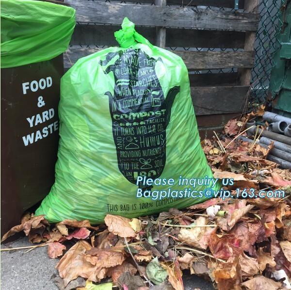 OEM 100% Compostable Eco Friendly Biodegradable Garbage Bags, 100% biodegradable