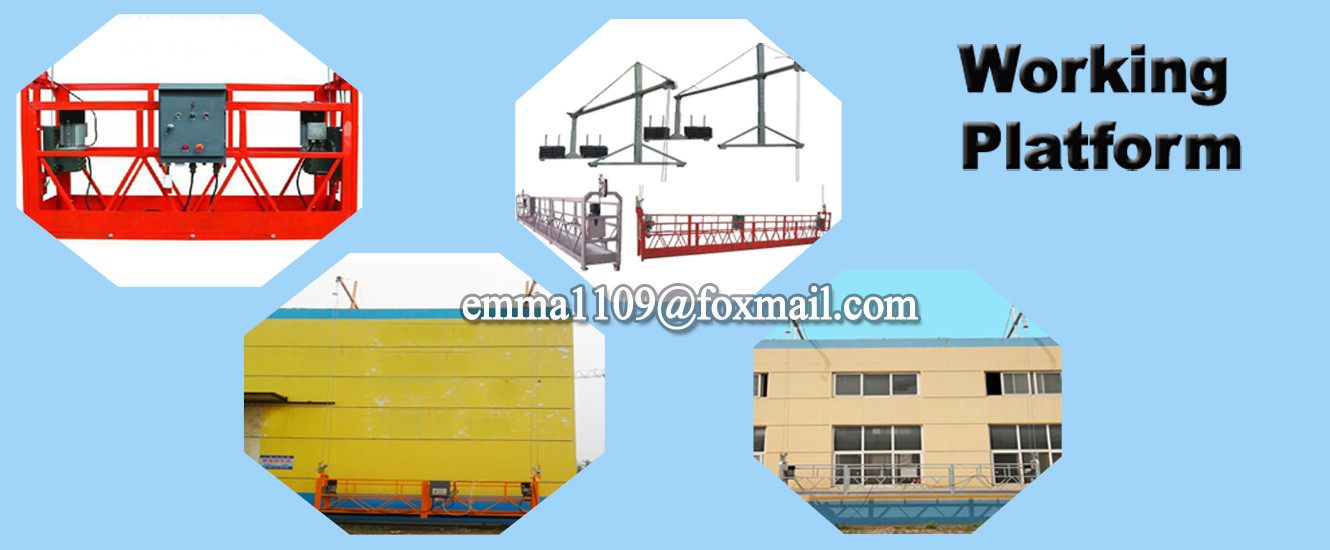 ZLP630 Hot dip Galvanized Steel Suspended Window Cleaning Working Platforms