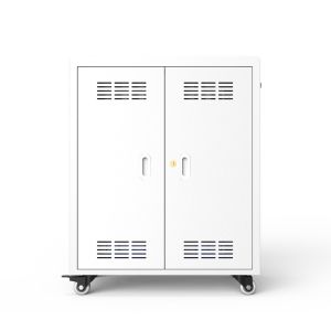 AC Power Multi Device Android Tablet Charging Cart Galvanized