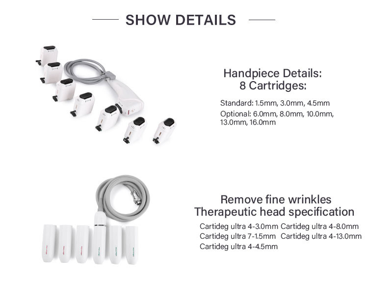 Ultrasound HIFU Beauty Machine , HIFU Facelift Machine With Triple Handles