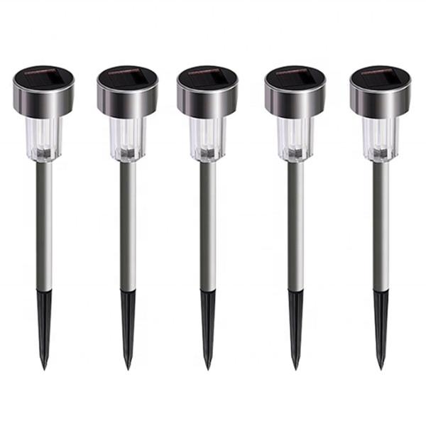 600mAh Stainless Steel Automatic Solar Lights IP44 Solar Outdoor Pathway
