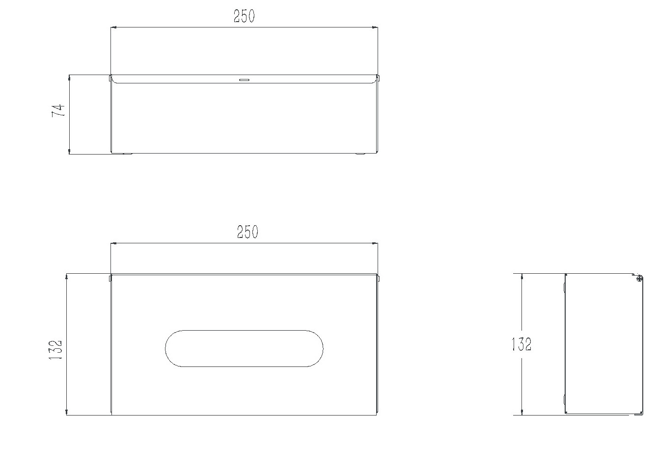 Stainless Steel Type Of Paper Dispenser On Desk Satin finish nakin holder paper tissue dispenser table top