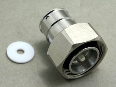 Customized RF connector male 4.3-10 Mini-DIN connector soldering type for 1/2" superflex cable brass 50ohm