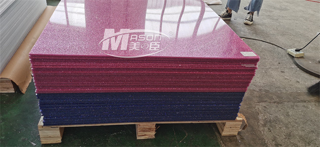 3-5mm 1040x1850mm Color Transparent Plexi Glass Sheet Glitter Acrylic Sheet Colorful
