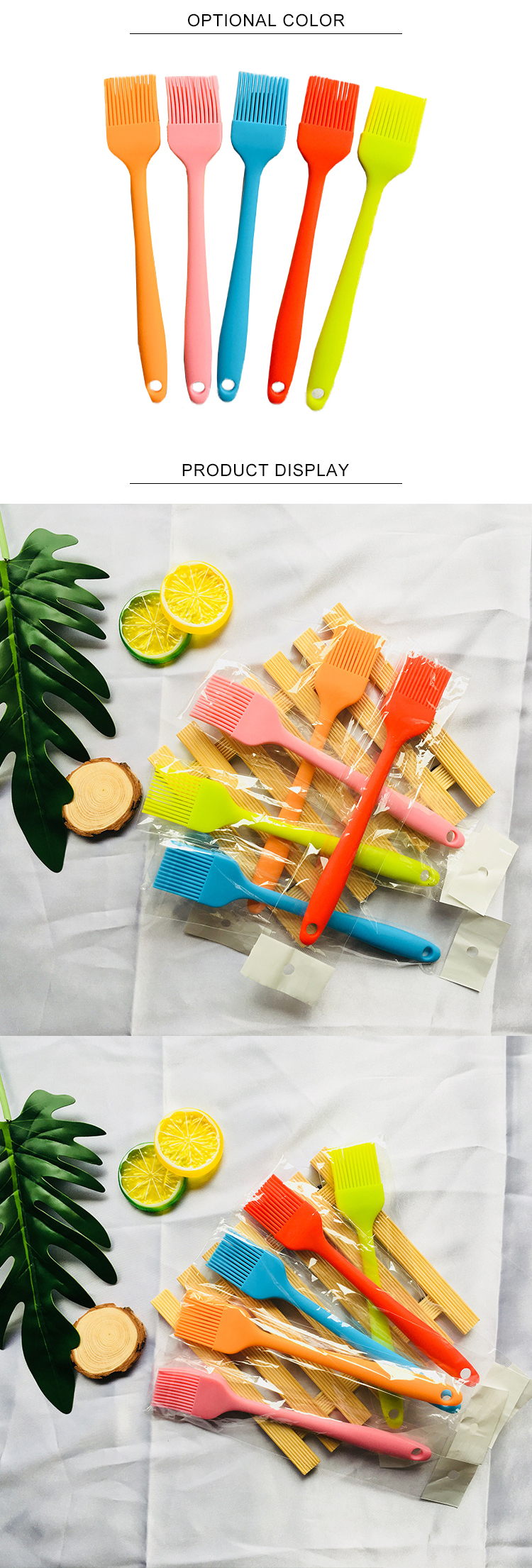 Sustainable Heat Resistant Silicone Pastry Oil Brush