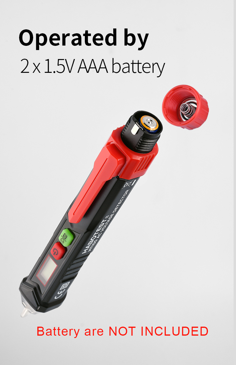 LCD Display 48 Volt Pen Type Voltage Tester , Digital Voltage Tester Pen