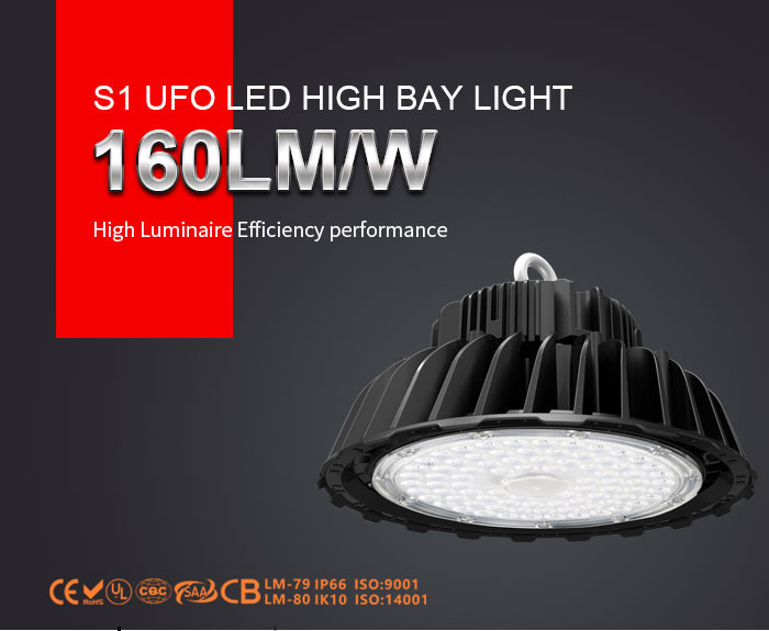 Competitive Price Solid Heat Sink Industrial LED Workshop Light,UFO LED High Bay Light 100W