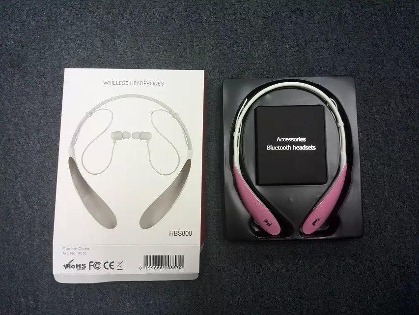 Tone HBS-800 HBS 800 Electronical Sports Stereo Bluetooth Wireless Headset Earphone Headphones for LG iphone Samsung