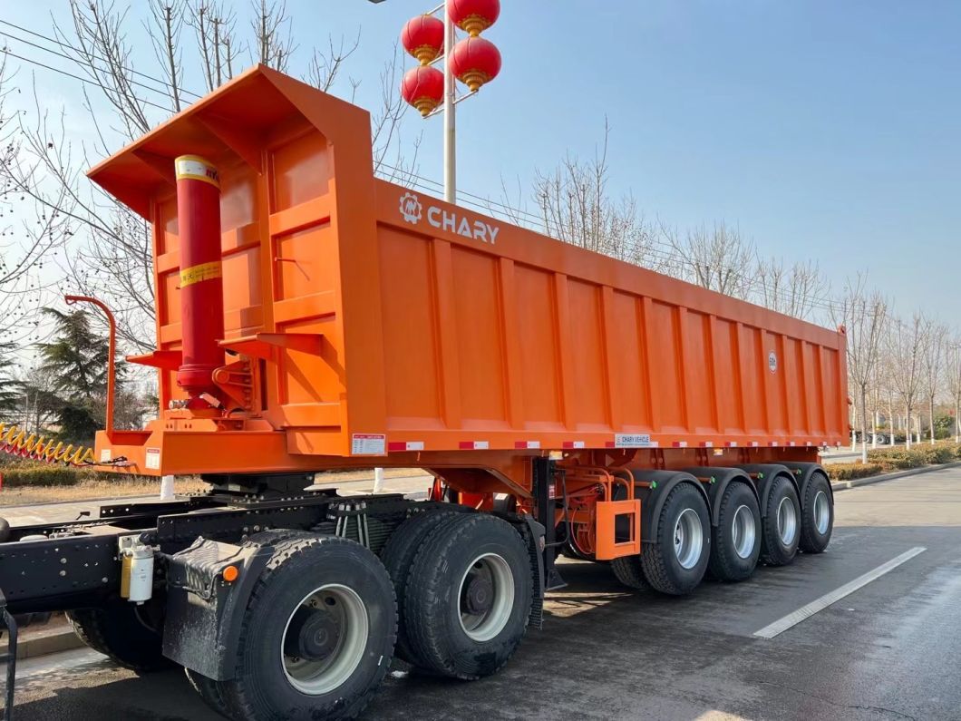 Anton 4 Axle Premium Capacity Dump Trailer Rear Dump Semi-Trailer