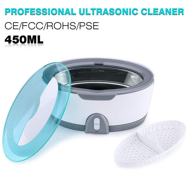 40kHz 450ml Ultrasonic Dental Cleaner Machine 5 Min Cleaning Time