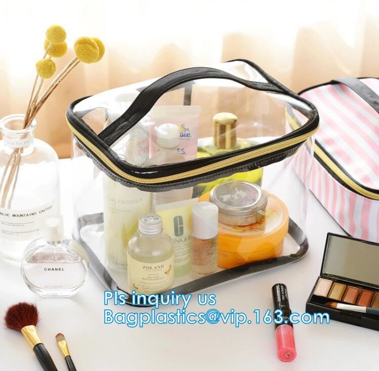 promotion Zip lockkk cosmetic PVC bag, pvc vinyl costmetic bag for packing, Cosmetic Bag with Zipper Candy Carry Bag, packs