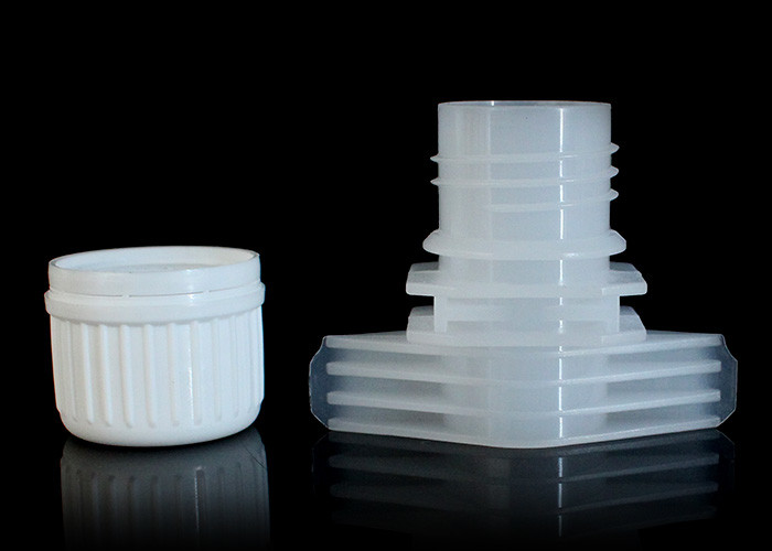 Colorful Double Gaps Plastic Spout Cover Screw Cap For Refillable Oil Pouch With Carry Handle