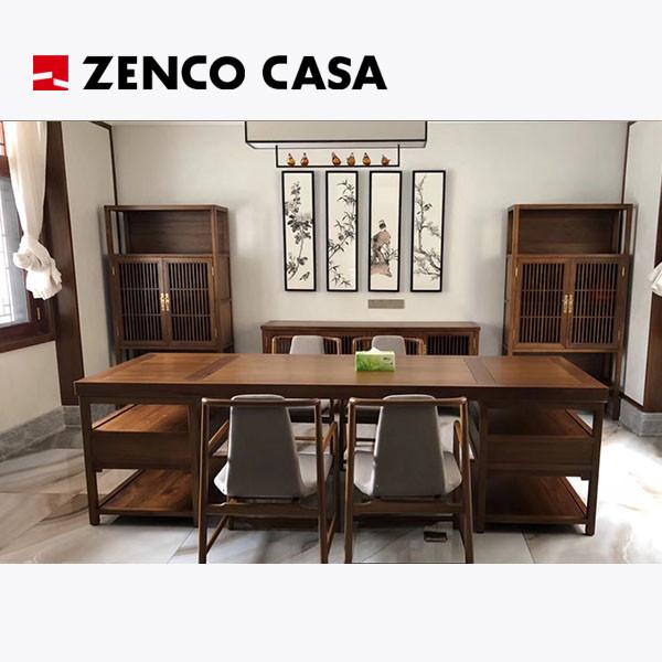 Quality Traditional Chinese Style Furniture Solid Wood Desk Book Chairs Bookshelf and Storage Rack Set for sale