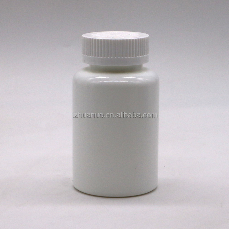 Customized Logo 175mL Round Shape PE Plastic Bottle for Solid Tablet Capsule Storage