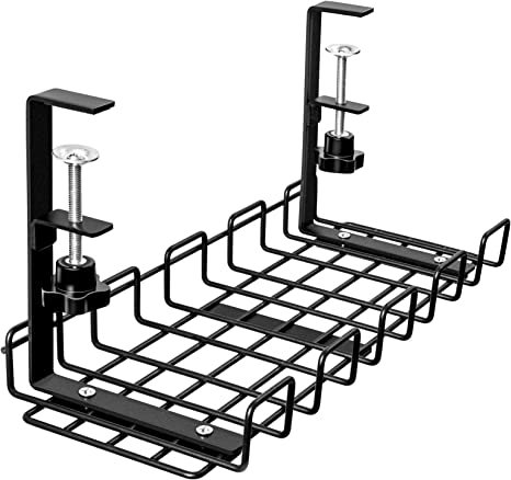 Under Desk Cable Management Trays for Organized Workspaces Single Tier 1mm Thickness