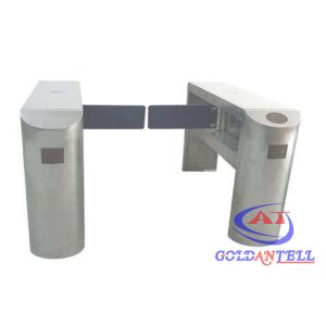 China Passage Controlled Swing Barrier Gate With Mifare Card Reader And Software on sale