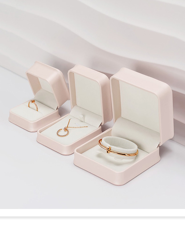 BPU03 PU Leather Square Luxury Gift Box Set For Jewelry Display And Packaging