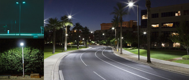 50W Outdoor LED Street Lights SMD 2700 - 6500K CCT Customized Color Design