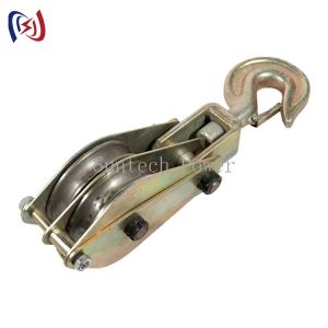 Hoisting Tackle 20KN Conductor Wire Stringing Tools Pulley Block