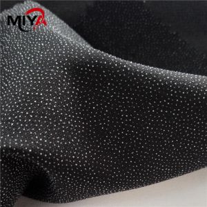 Double Dot Woven Fusing Polyester Interlining White Black