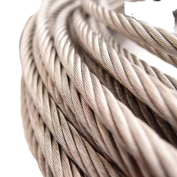 Marine Grade Offshore INOX V4A SS304 316 Steel Wire Rope Diameter 3-48 mm Grade