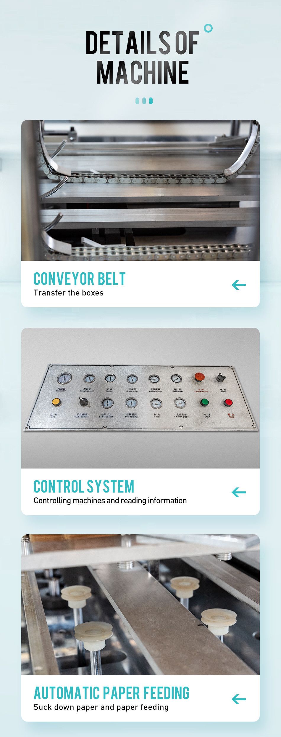 PE Coated Paper Box Making Machine 200-400g/m 1 Year Warranty Service