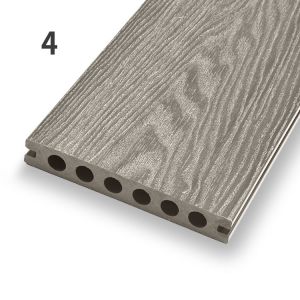 Patios 3D Composite Decking Commercial WPC Hollow Decking Profile