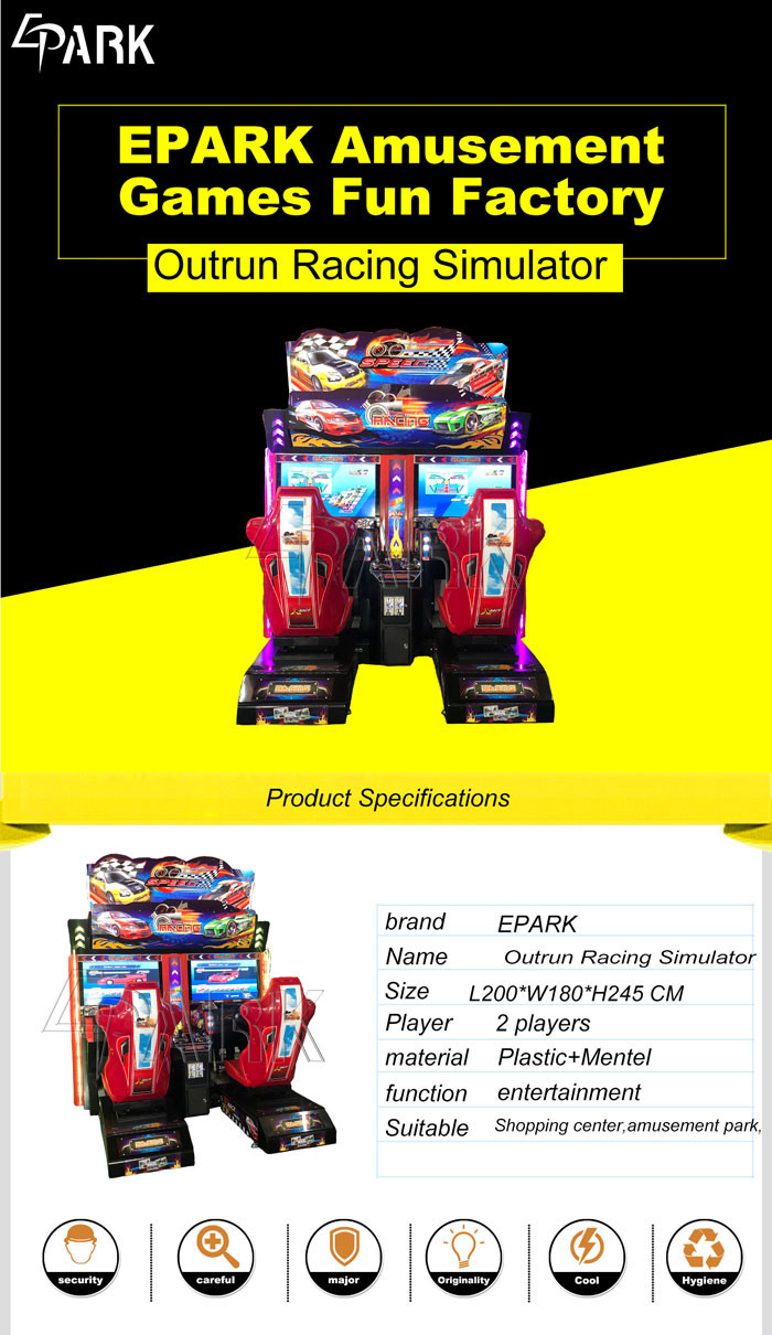 Cheap Double Players old style classic arcade Racing Game Machine Alloy Steel Structure With 1 Year Warranty