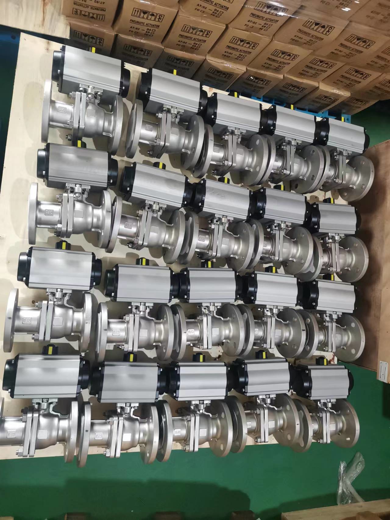 Double Anodized Aluminum Alloy Pneumatic Air Actuator With Limit Switches