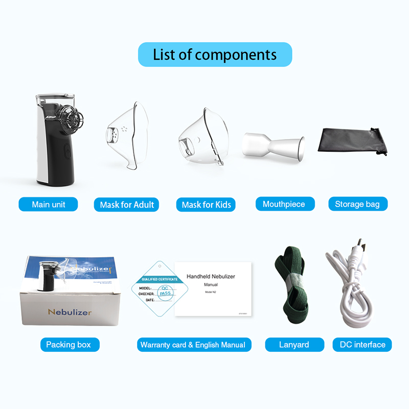 Household Portable Mesh Nebulizer For Kid Baby