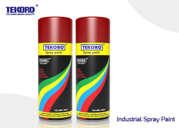 Quick Drying Industrial Spray Paint Hard Finish For Metal / Wood / Plastic