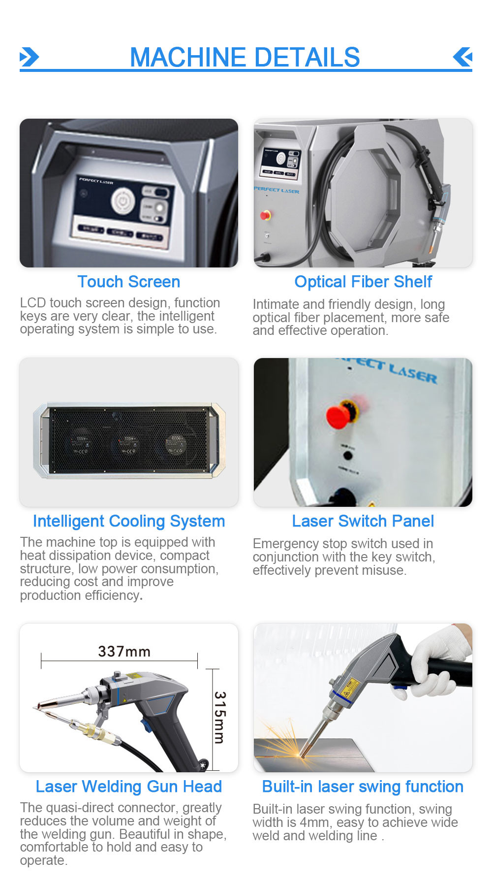 800w 1.2kw 1.5kw Portable Fiber Laser Welding Machine Small Hand Held For Metal Stainless Steel Bronze Aluminum