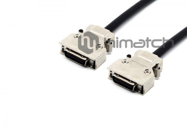 Camera Link SCSI Data Cable 2m Length Black MDR 26 Pin Male To MDR 26 Pin