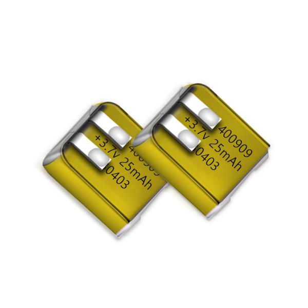 3.7v Rechargeable Li-Ion Polymer Battery 400909 25mah Lipo Battery Lithium
