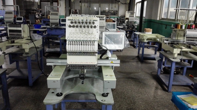 110V Single Head Embroidery Machine With High Speed Like Tajima Type For 3D Cap And T - Shirt