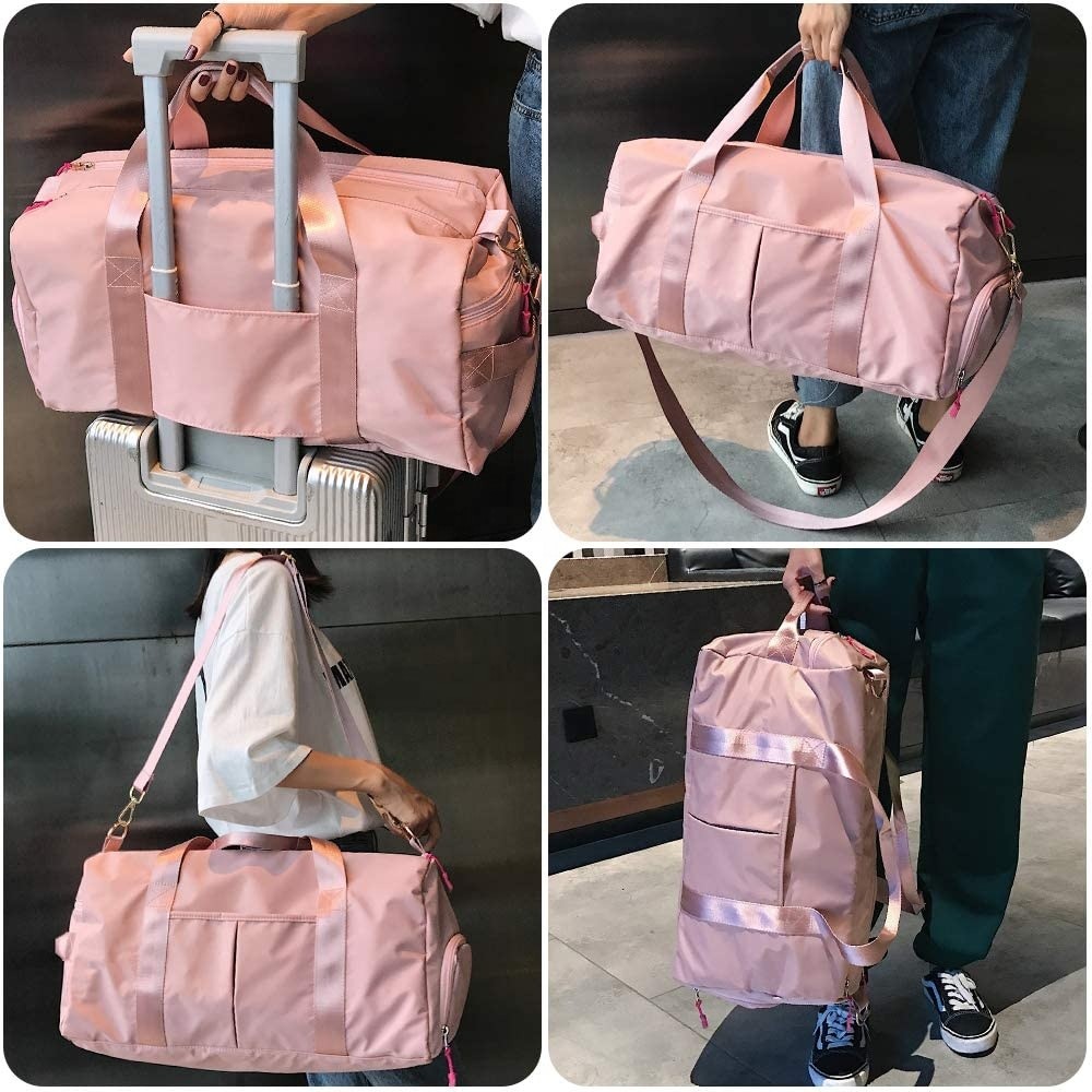 49CM 25cm Nylon Heavy Duty Large Gym Bag With Compartments Shoulder Tote