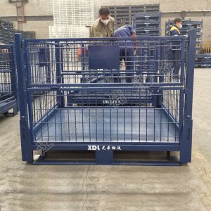  Foldable Stillage Pallet Cage Depth 800mm With Padlock Locking System Manufactures