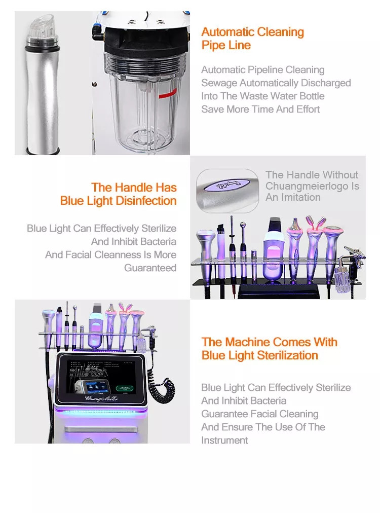 Deep Cleaning Hydra Beauty Machine 10 In 1 Microdermabrasion Skin Care