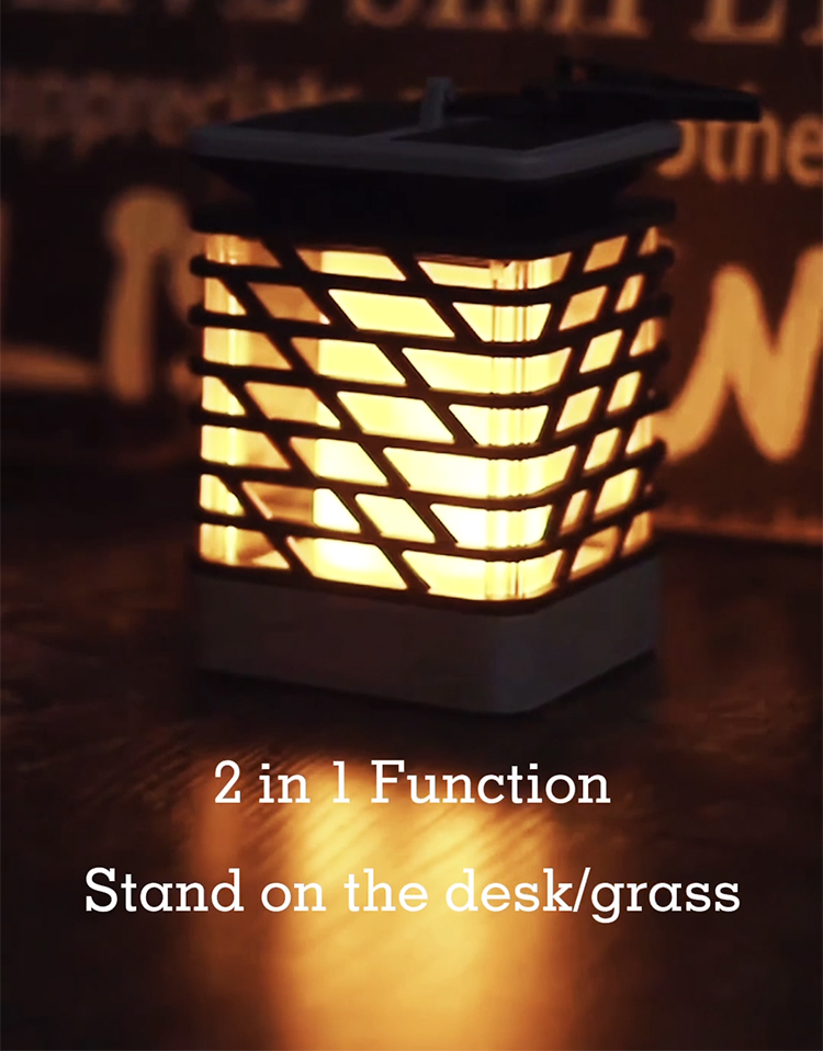 Decorative Party Solar Flame Garden Lights Outdoor Hanging For Garden Landscape