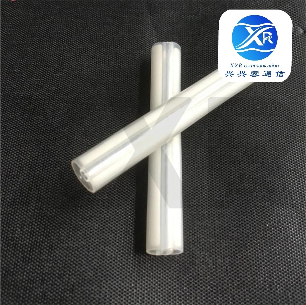 FTTH Clear Fiber Optic Cable Protection Sleeve Double Steel Rod