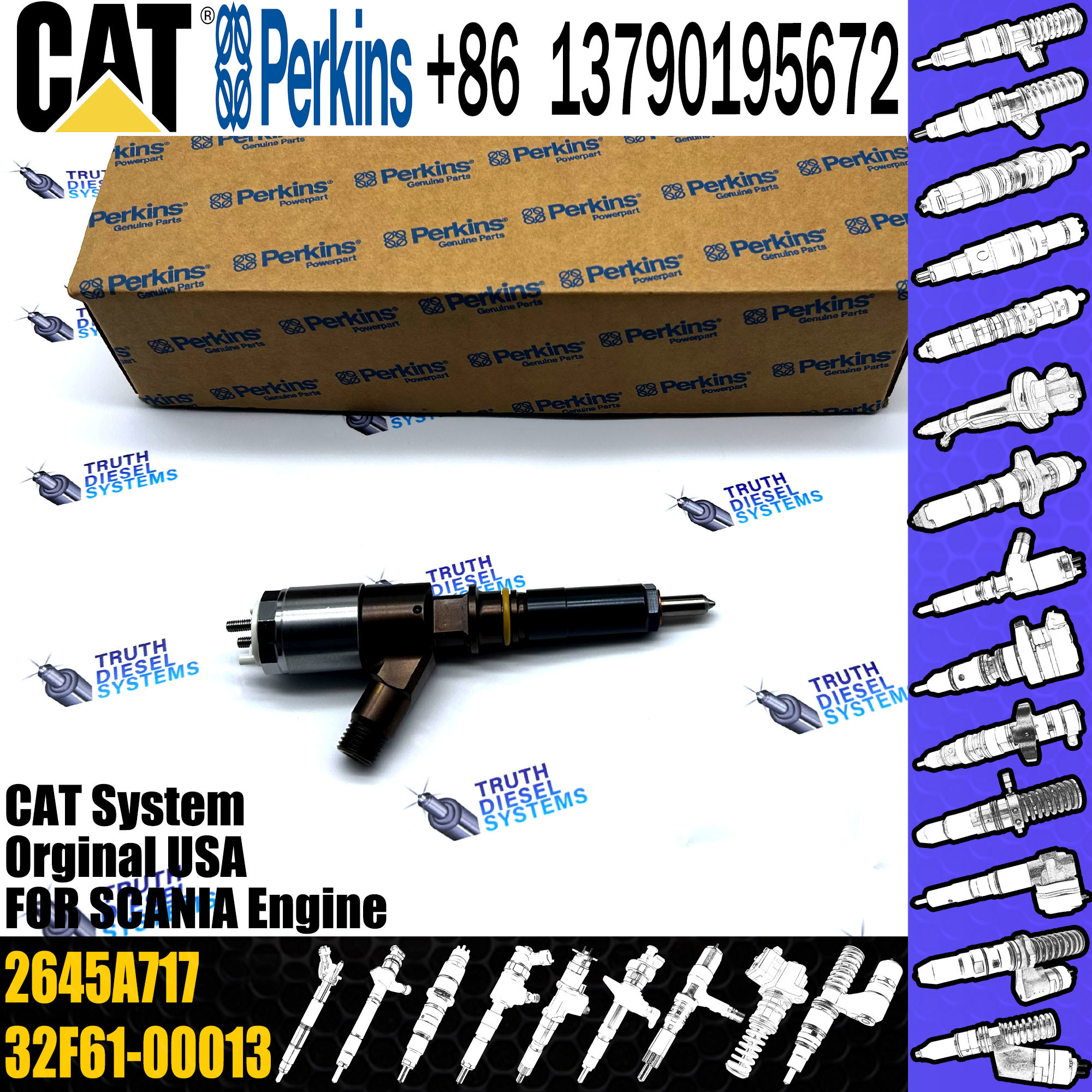 Diesel Common Rail Fuel Injector 320-0670 3101852 3069370 2923770 2645A745 2645A733 2645A717