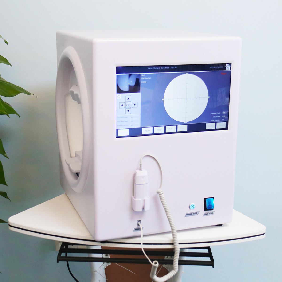 Ophthalmology Projection Perimeter Visual Field Analyzer Automatic Computer Perimeter Touch Screen MSLBIO01