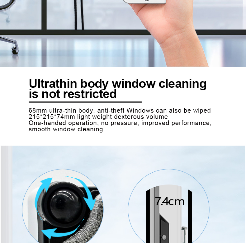 Household Smart Home Cleaning Appliance with Dual Water Spray Function and 500mAn Battery