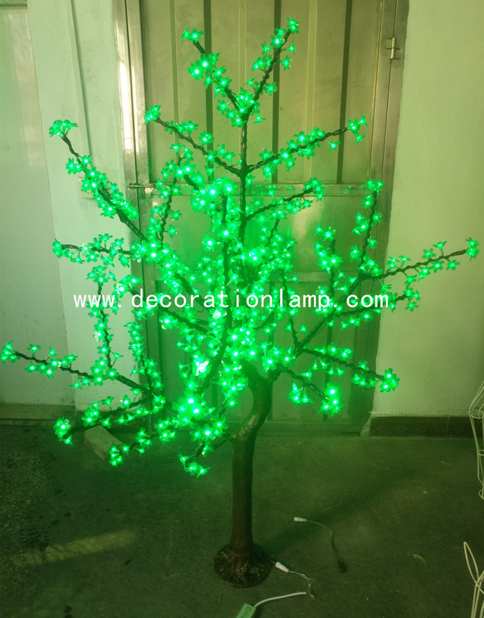 artificial trees with lights