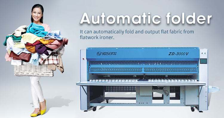 Hotel Bed Sheets Folding Machine Maximum Folded Width 3000mm and 5/32 Folds Fold/Layer