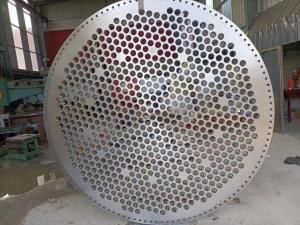 China Dn15 - Dn1500n Stainless Steel Tube Sheet Flanges Heat Exchanger Baffle Plate on sale