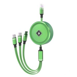 Multi Function 1.1m Three In One USB Cable Extendable Data Line
