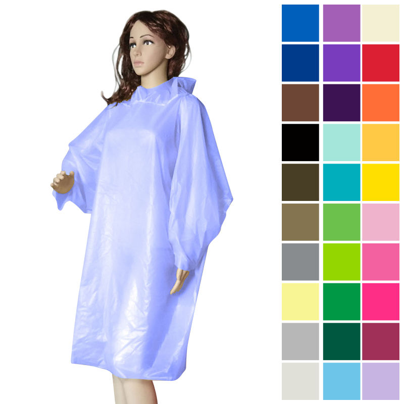 Korean Style Rain Coat High Vis Yellow PVC Rain Suit With Hood