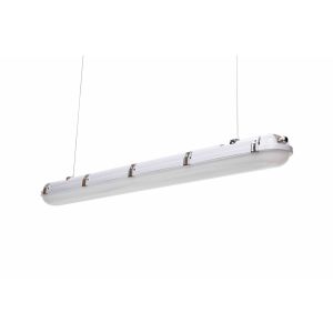 Suspended Or Ceiling Mounted IP66 LED Tri Proof Light 2ft / 4ft / 5ft 2Hrs Emergency